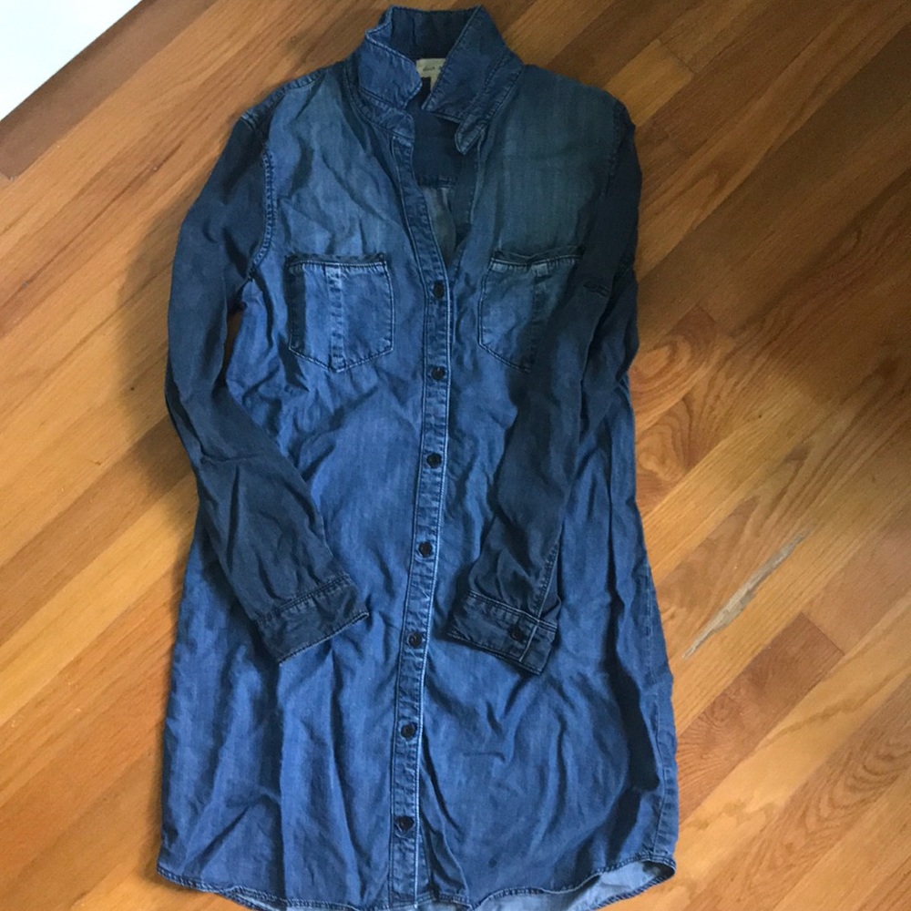 Denim shirt dress
